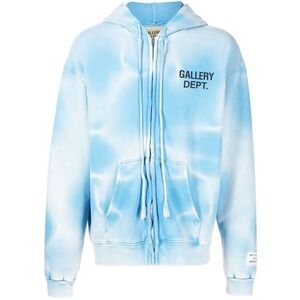 GALLERY DEPARTMENT TIE-DYE LOGO HOODIE BLUE